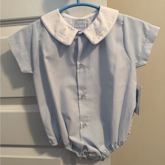 Light Blue Baby Romper - Picture 1 of 1